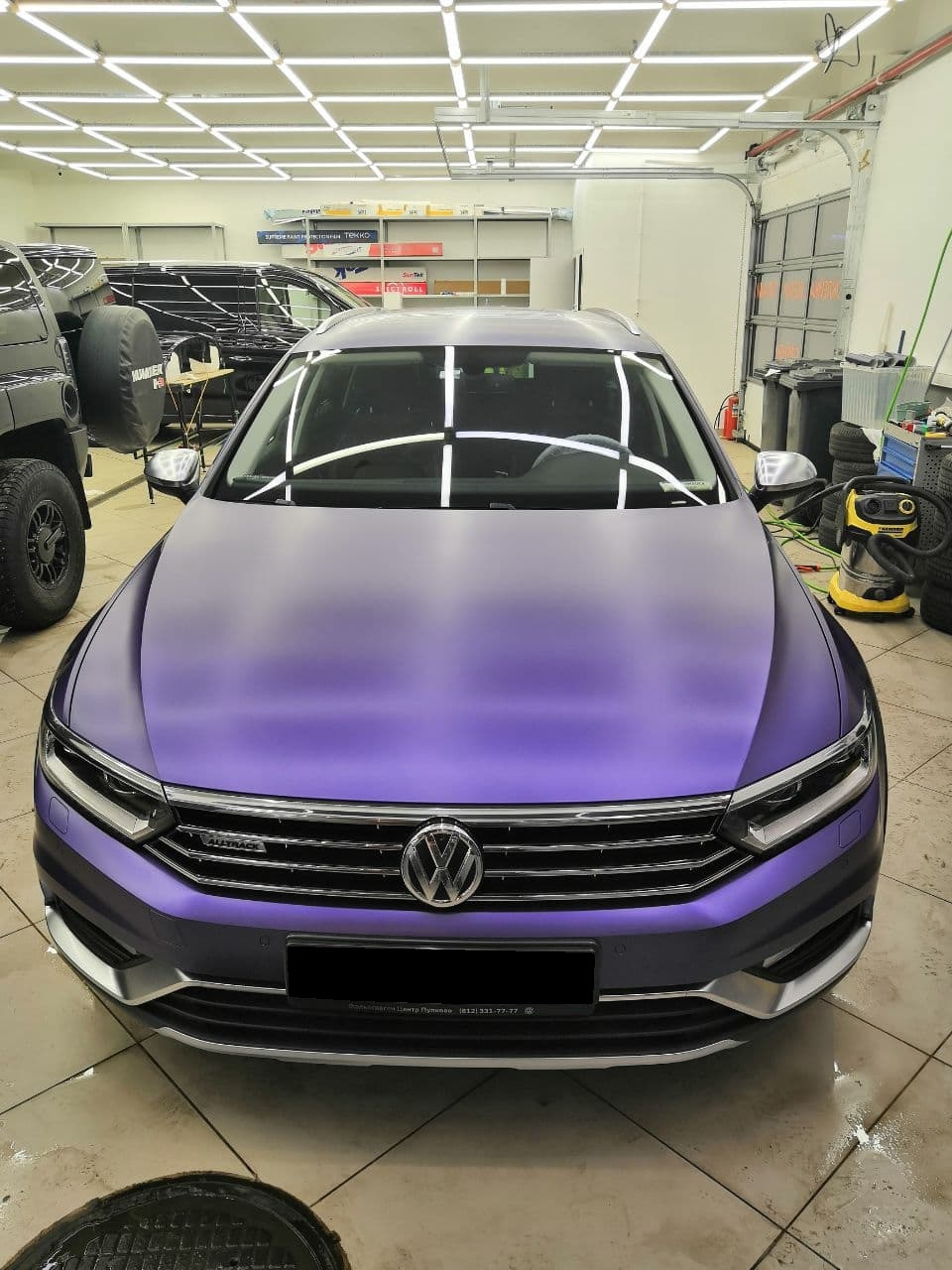 12. Первый фиолетовый Passat B8 Alltrack — Volkswagen Passat Alltrack (B8),  2 л, 2018 года | стайлинг | DRIVE2