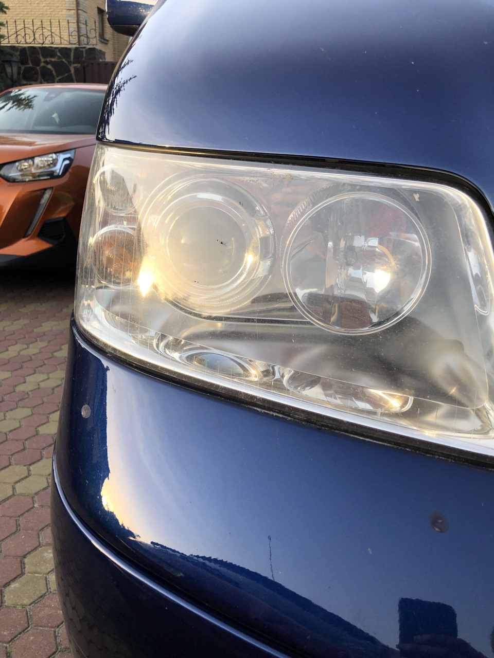 Линзы би-ксенон в фары — Volkswagen Multivan (T5), 2,5 л, 2008 года ...