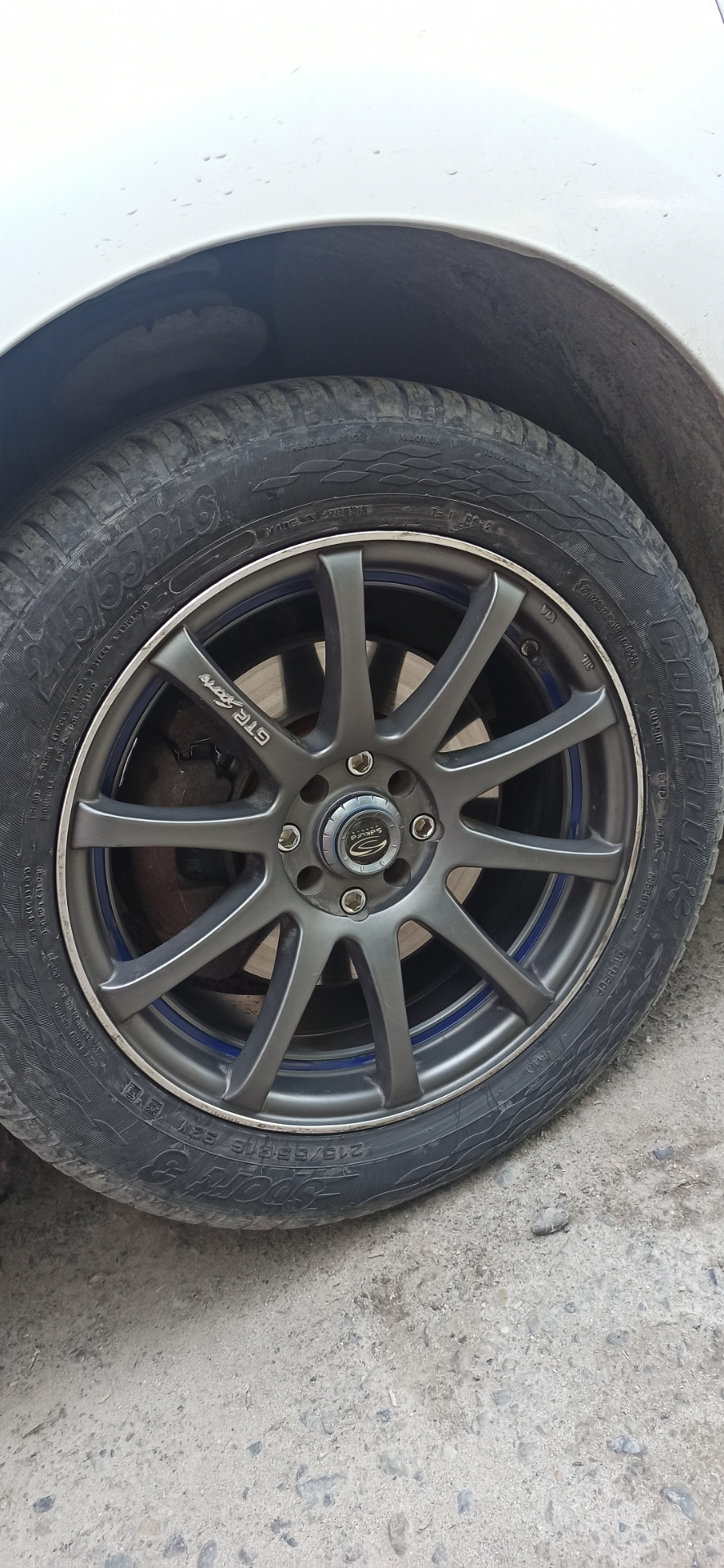 Литые диски Sakura Wheels 355A на Пежо 408 — Peugeot 408, 1,6 л, 2013 ...