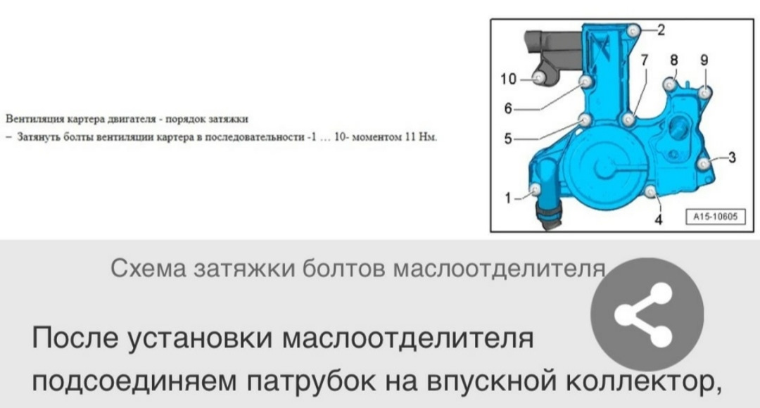 Момент затяжки впускного коллектора мазда 3