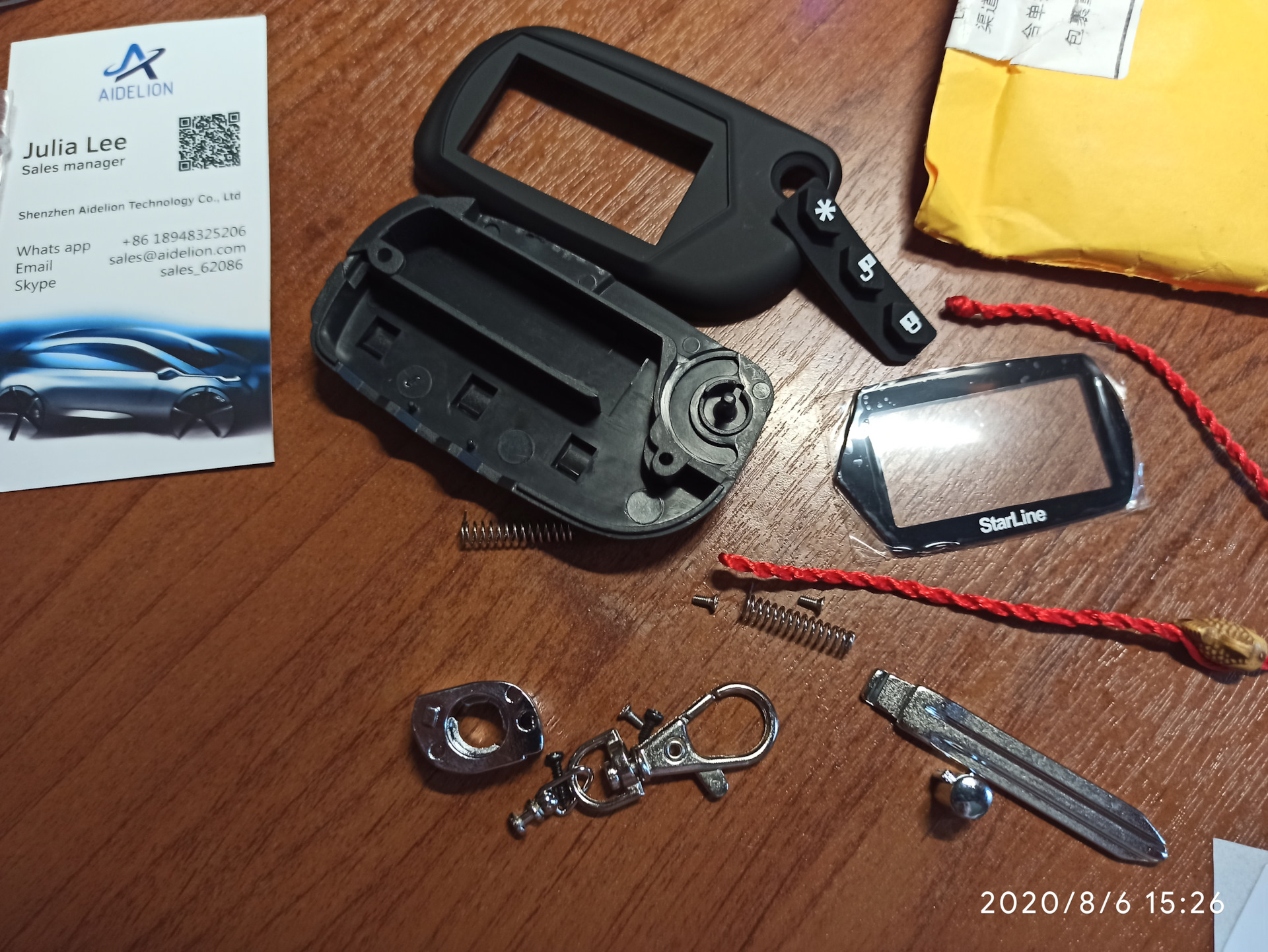 Брелок с выкидным ключём с Али для сигналки старлайн b9 — Ford Focus ...