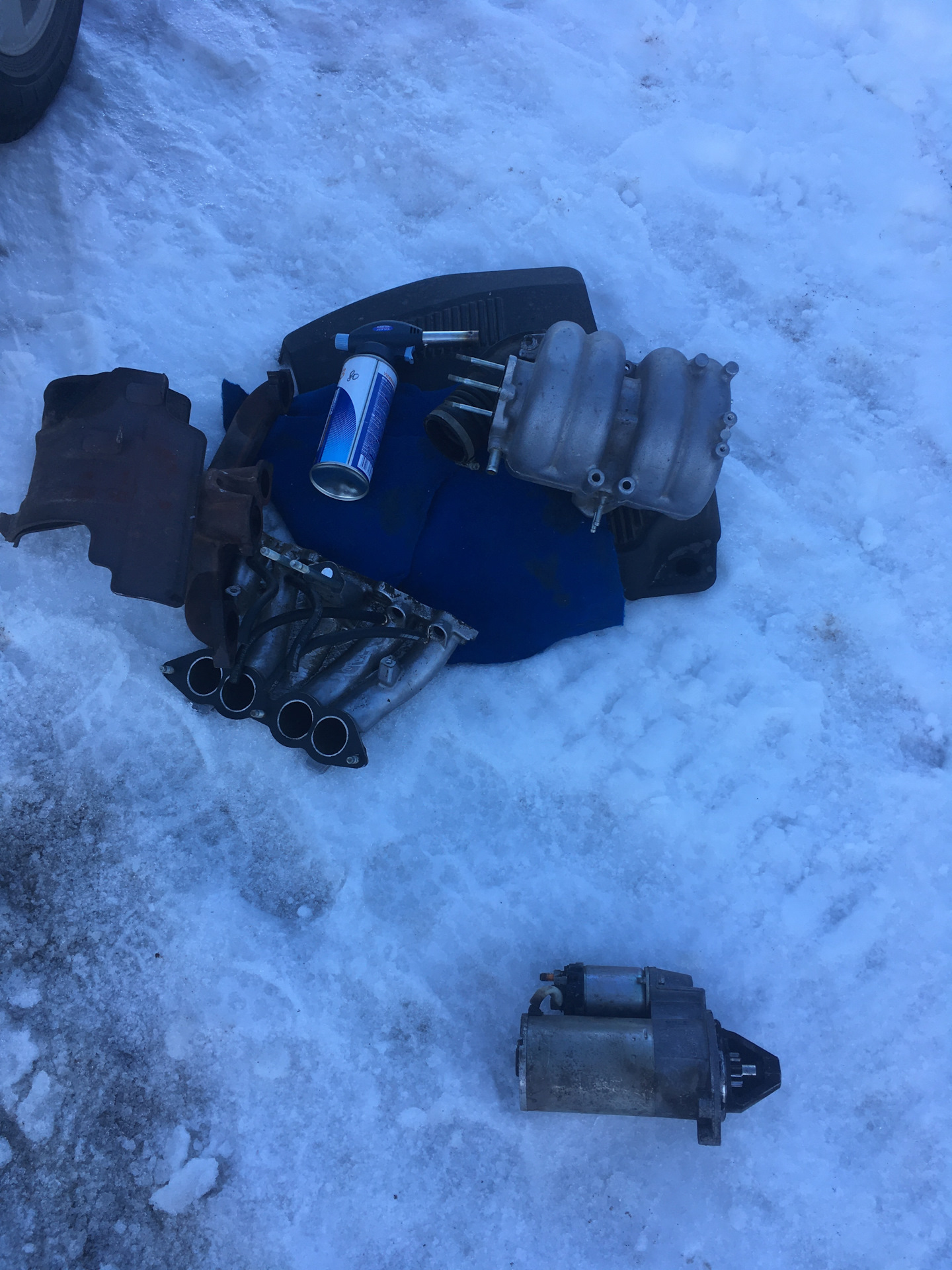 Замена стартера на машине с кондиционером — Chevrolet Niva GLX, 1,6 л ...