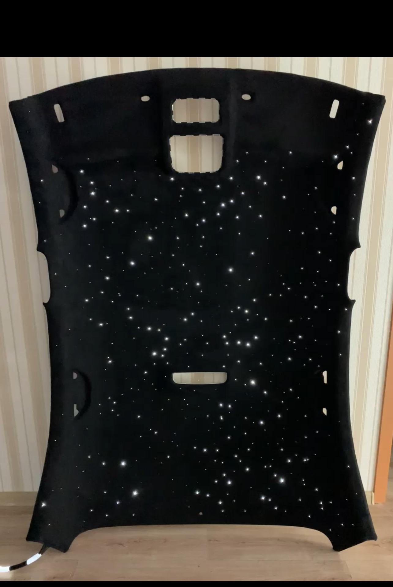 Звездное небо на шкоду рапид с перетяжкой потолка в алькантару 🥴 — DRIVE2