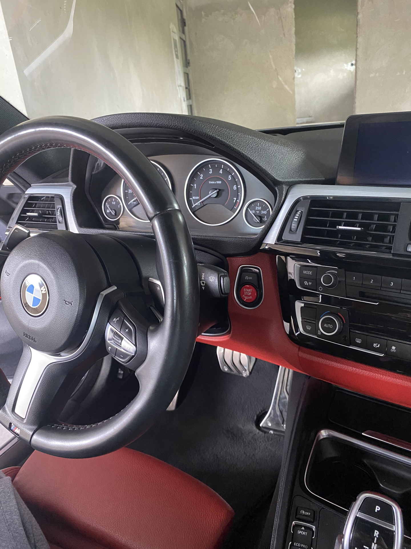 Красная кнопка Старт/Стоп — BMW 4 series (F32), 3 л, 2014 года ...