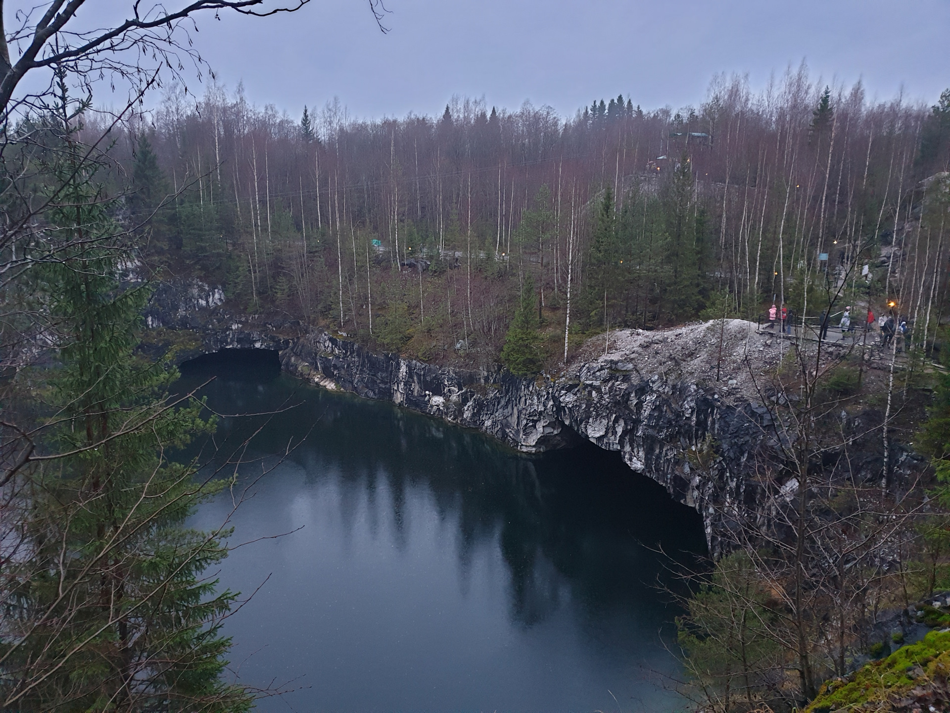 Горный парк Рускеала на карте