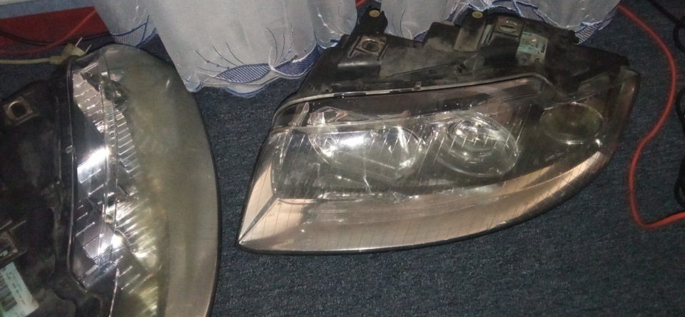 Полировка фар, замена батареек в ключах — Audi A4 (B6), 1,9 л, 2002 ...