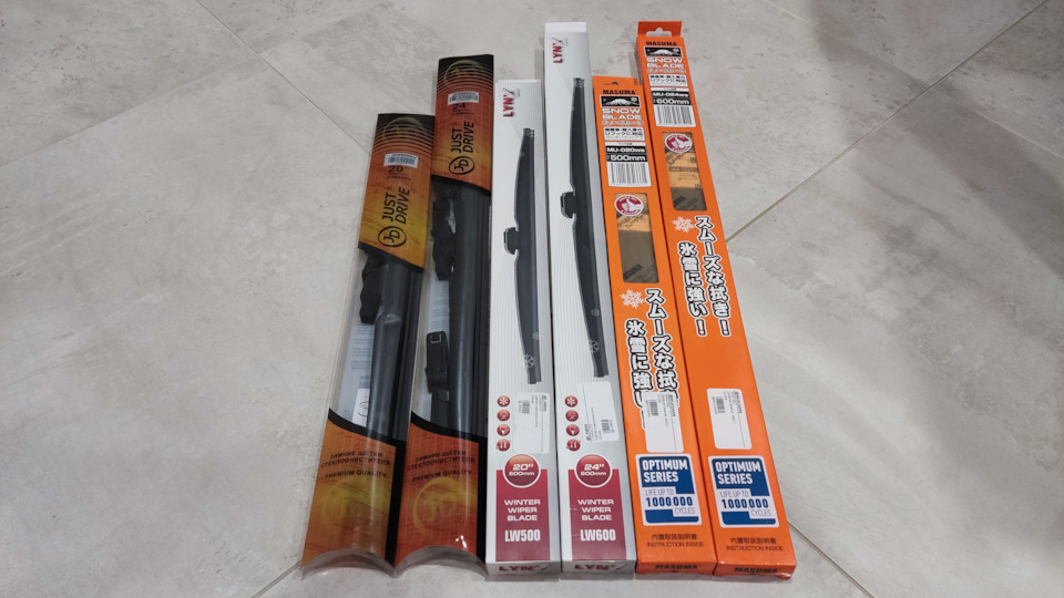 Обзор зимних щеток стеклоочистителя прямиком из коробки (JD;Lynx