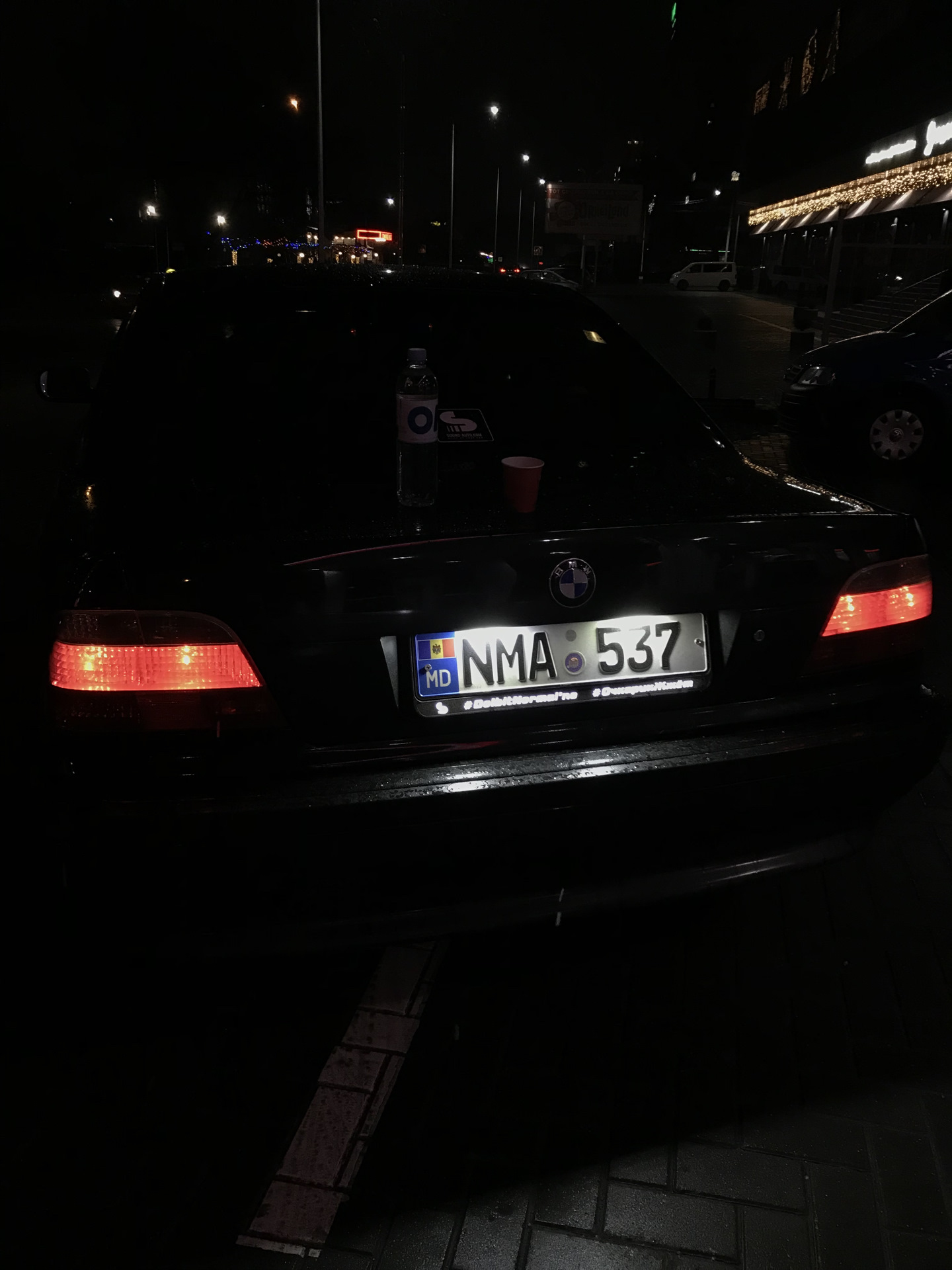 Светящаяся номерная рамка [ПОДАРОК на НГ и ДР] — BMW 7 series (E38), 2 ...