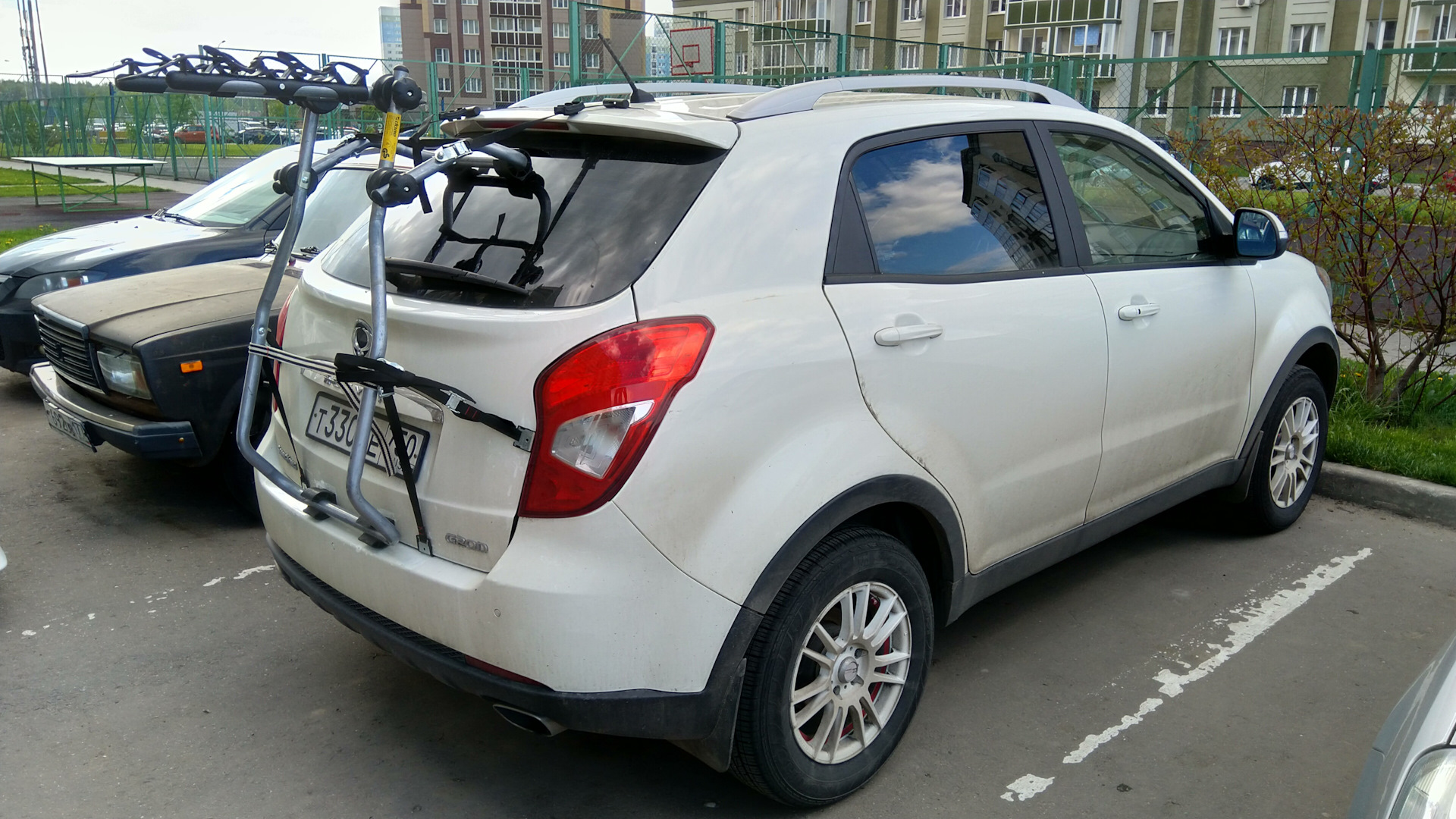 8. Велобагажник на крышку багажника — SsangYong Actyon (2G), 2 л, 2014 ...