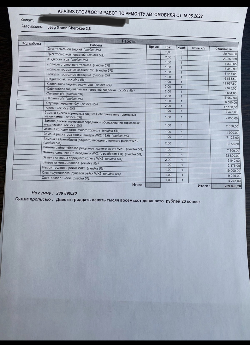 Течь рулевой рейки и ремонт — Jeep Grand Cherokee (WK2), 3,6 л, 2012 ...