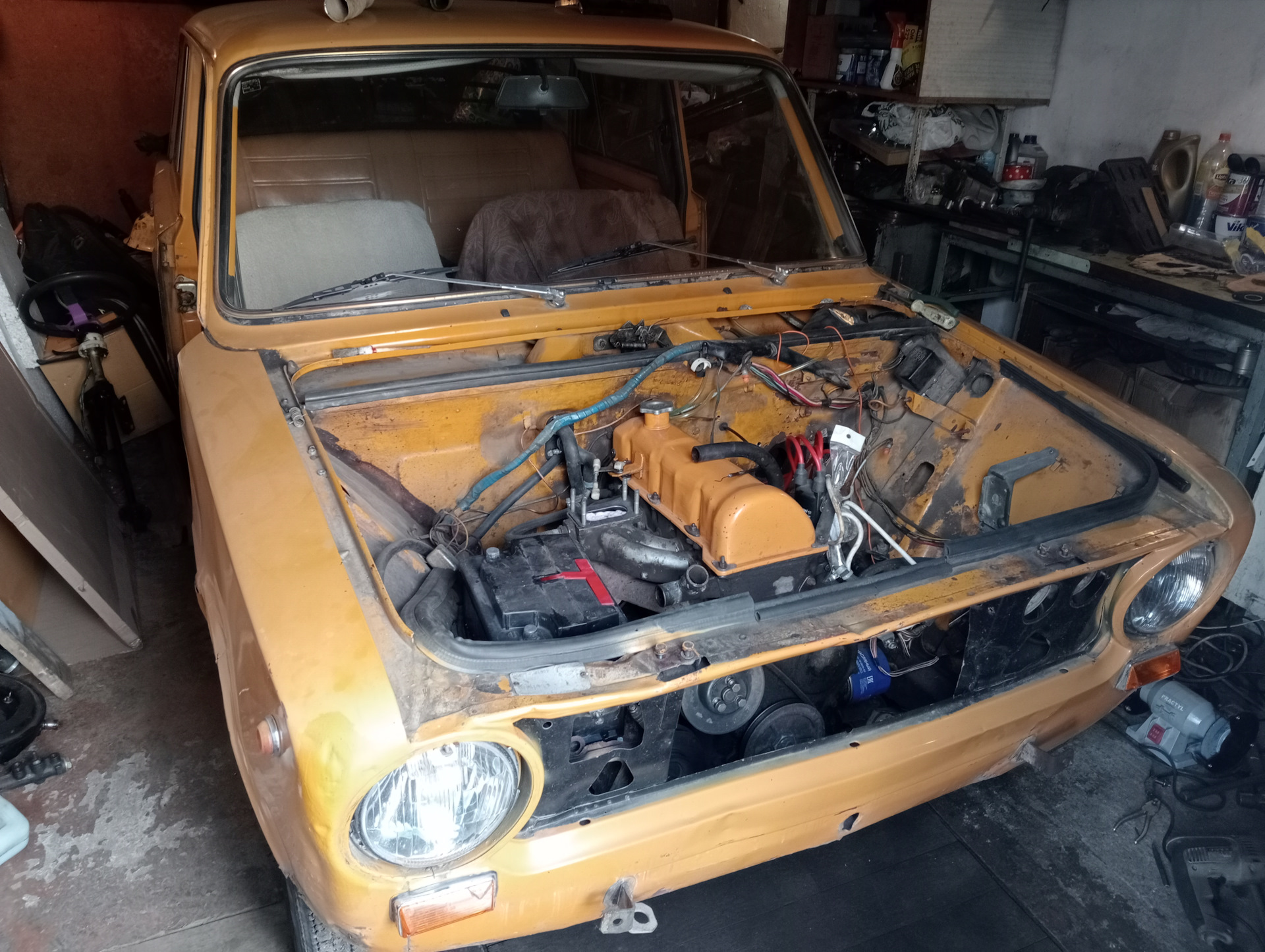 Перенос АКБ в багажник на ВАЗ 2101. — Lada 21011, 1,2 л, 1976 года ...