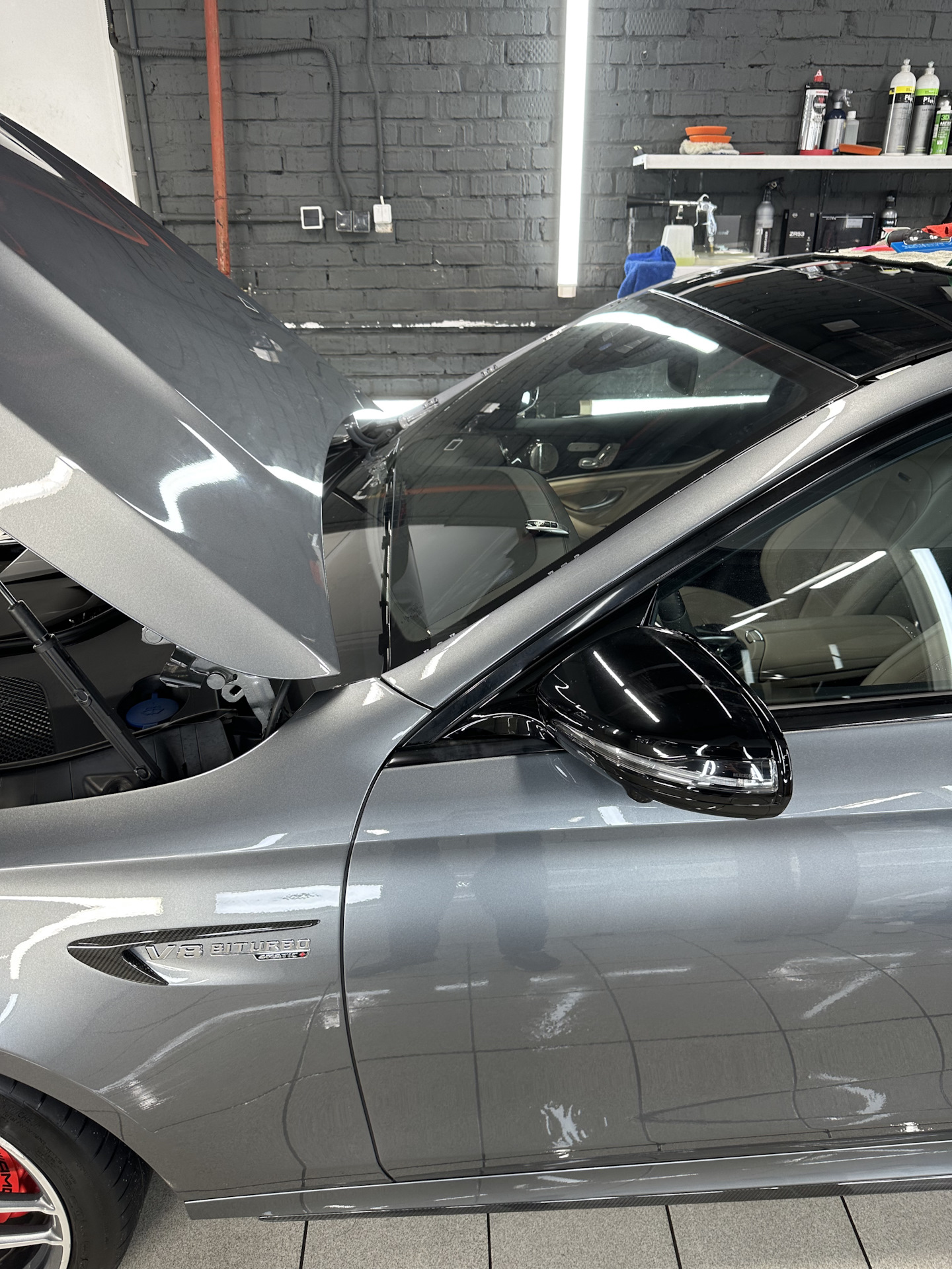 Оклейка лобового бронепленкой — Mercedes-Benz E 63 AMG (W213), 4 л ...