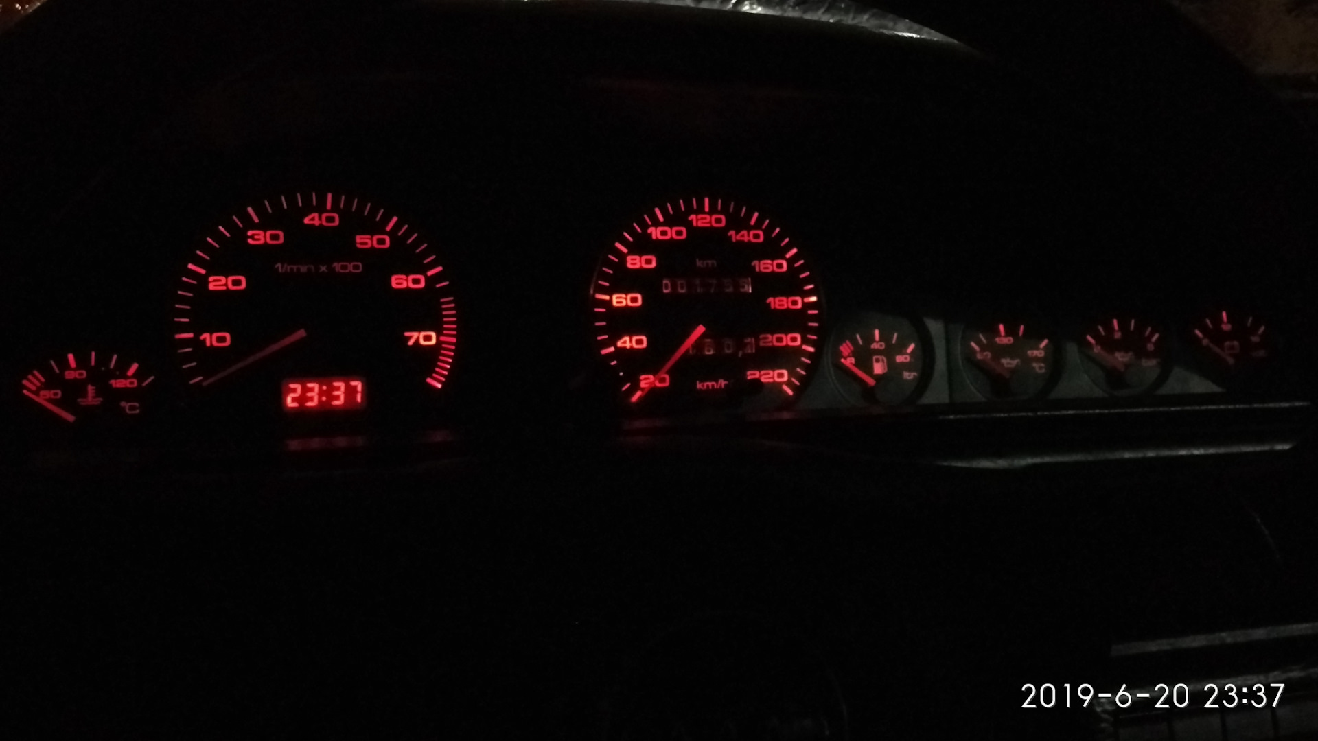 подсветка приборов ауди 100