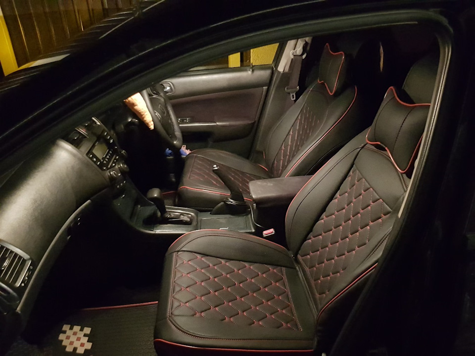 Чехлы в машину — преображения салона. — Honda Accord Wagon (7G), 2,4 л ...