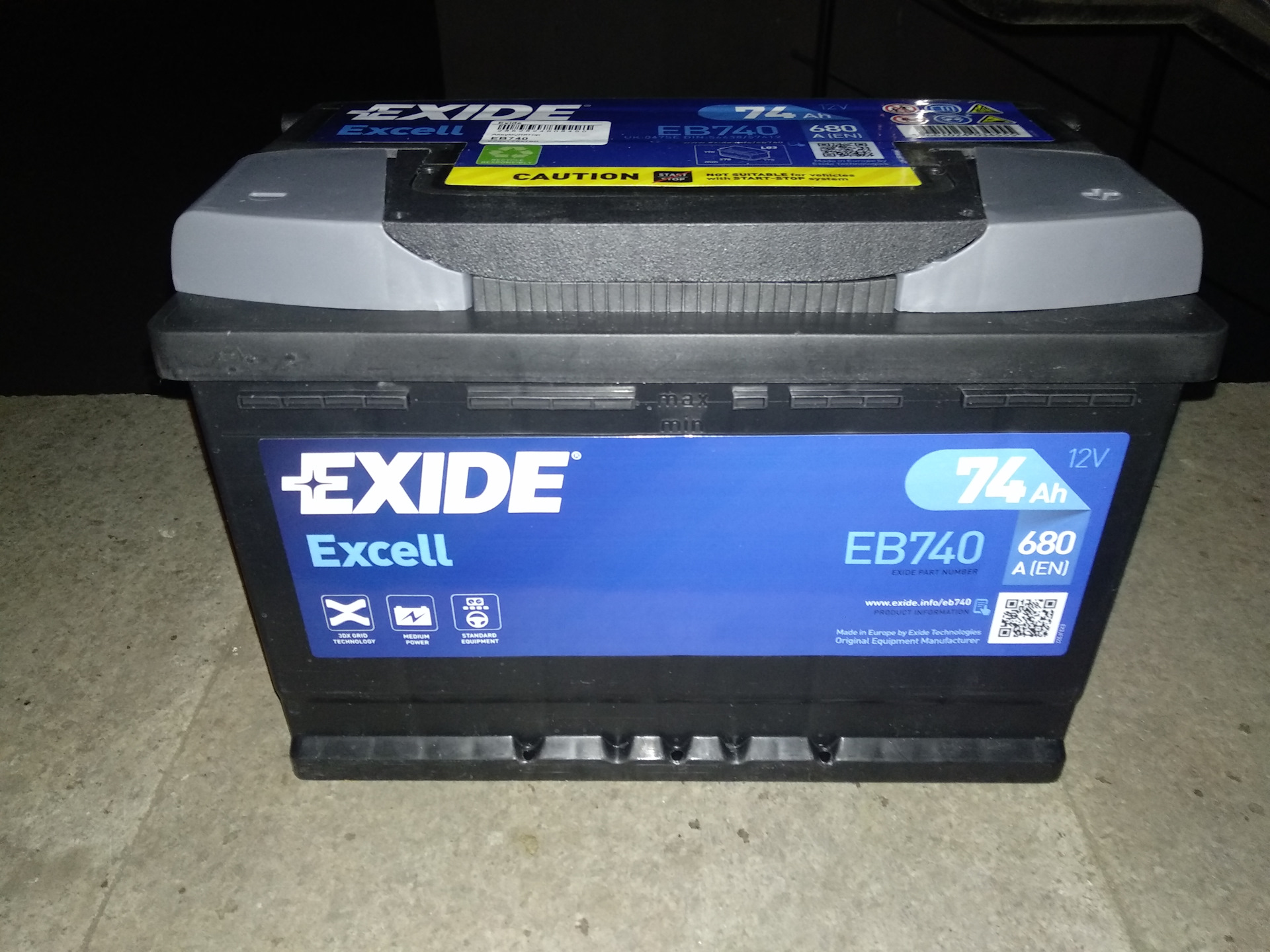 Фольксваген кадди аккумулятор. Аккумулятор Exide eb740. Exide Excell eb740. Exide Excell eb740 12v 74ah.. Аккумуляторы Exide 680 пусковой ток.