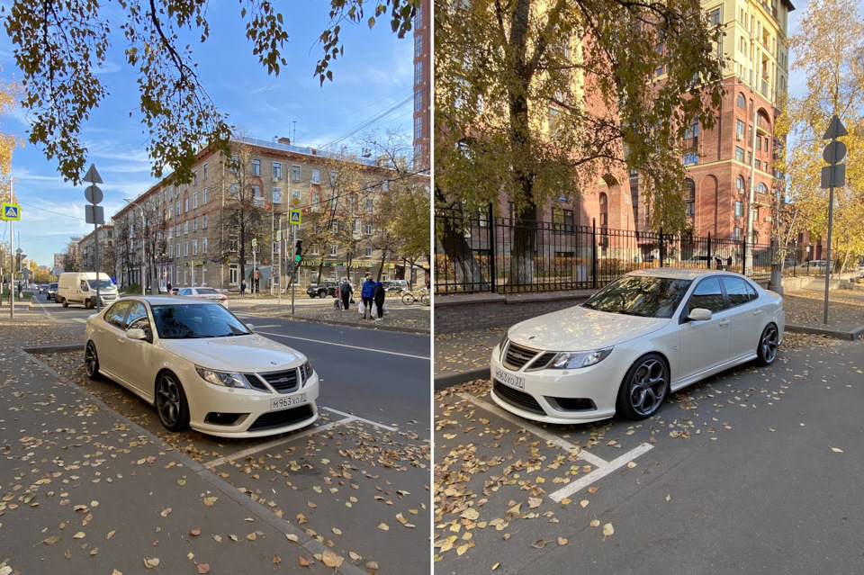 Пустая субботняя Москва. — Saab 9-3 (2G)