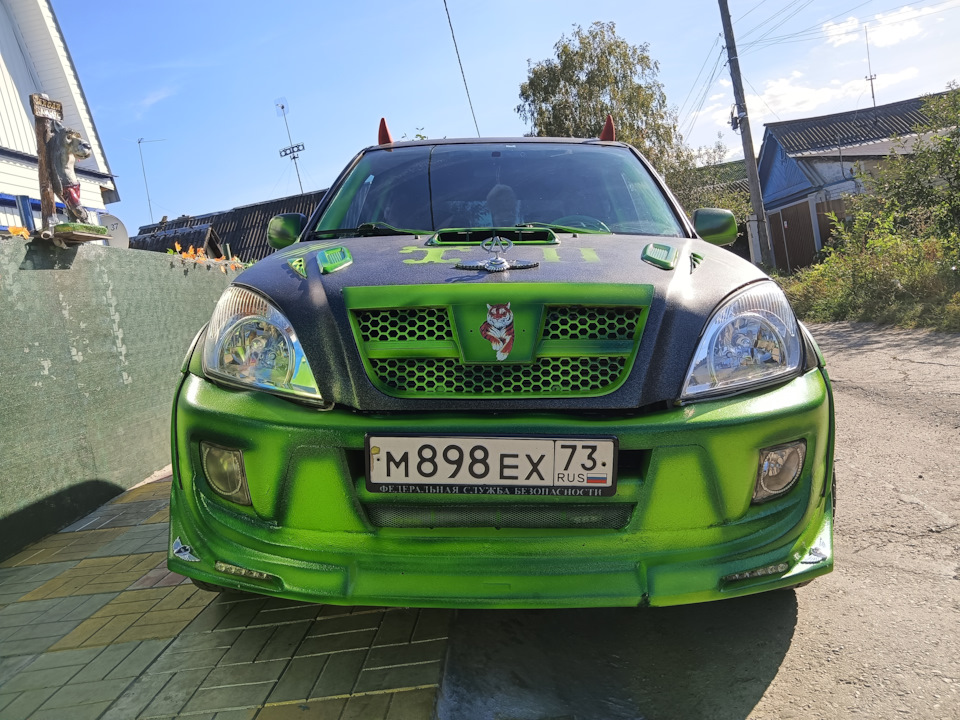 Капот ЧЕРИ ТИГГО Т11 ТЮНИНГ — Chery Tiggo 1, 1,8 л, 2008 года | тюнинг ...