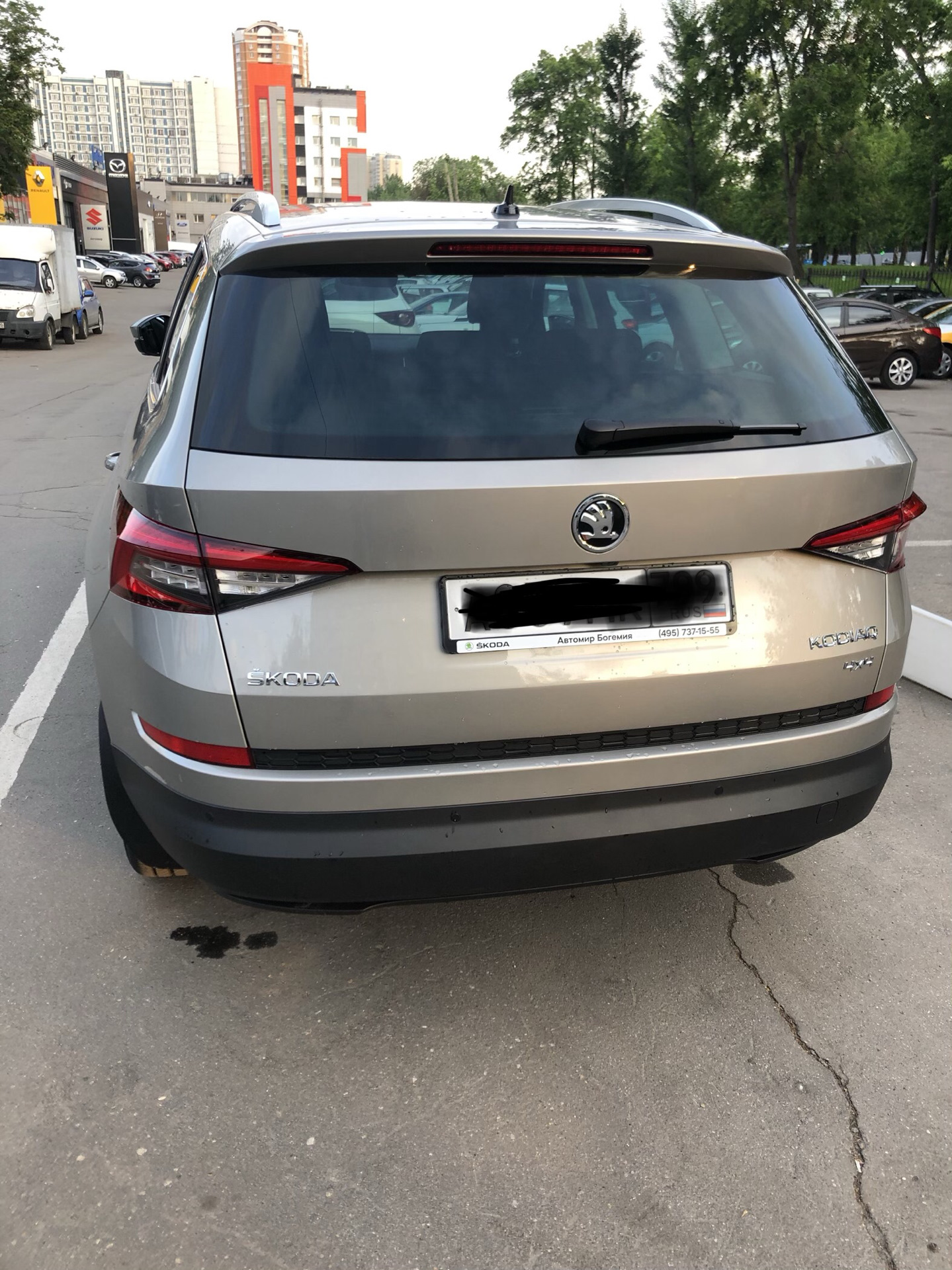 Починили крышку багажника — Skoda Kodiaq, 2 л, 2018 года | кузовной ремонт  | DRIVE2