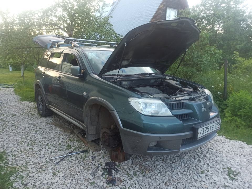 Переборка передних суппортов пошаговая, с фото. — Mitsubishi Outlander ...