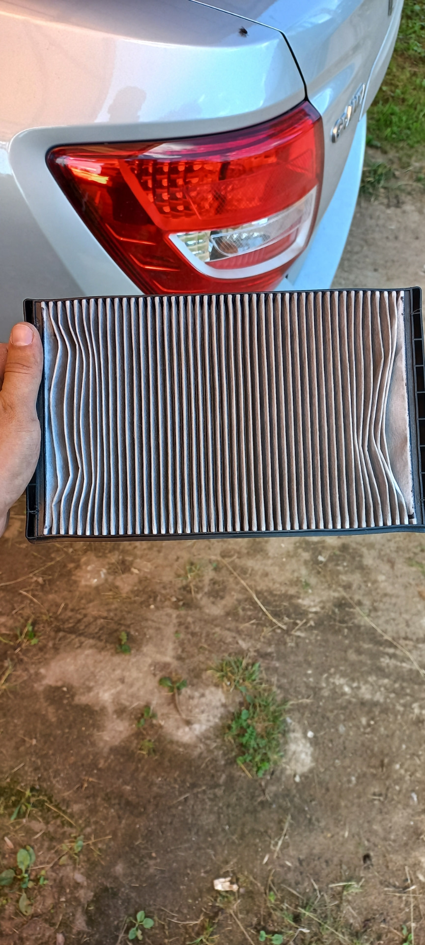 Состояние салонного фильтра и воздушного на пробеге 9500 — Lada Гранта ...