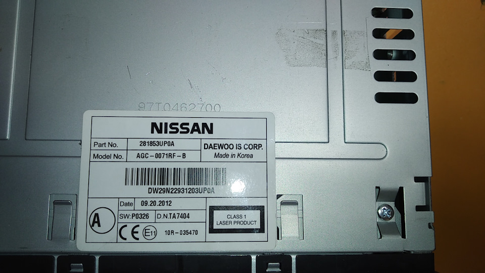 Магнитола Daewoo AGC-0071RF-B, за трешку. ПРОДАНО. — Nissan X-Trail II ...