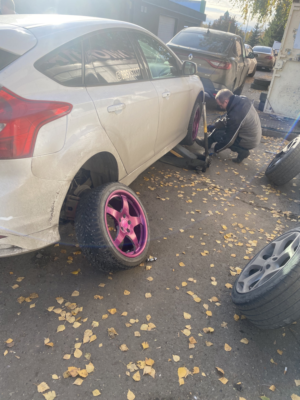 Первая зима — Ford Focus III ST, 2 л, 2012 года | колёсные диски | DRIVE2