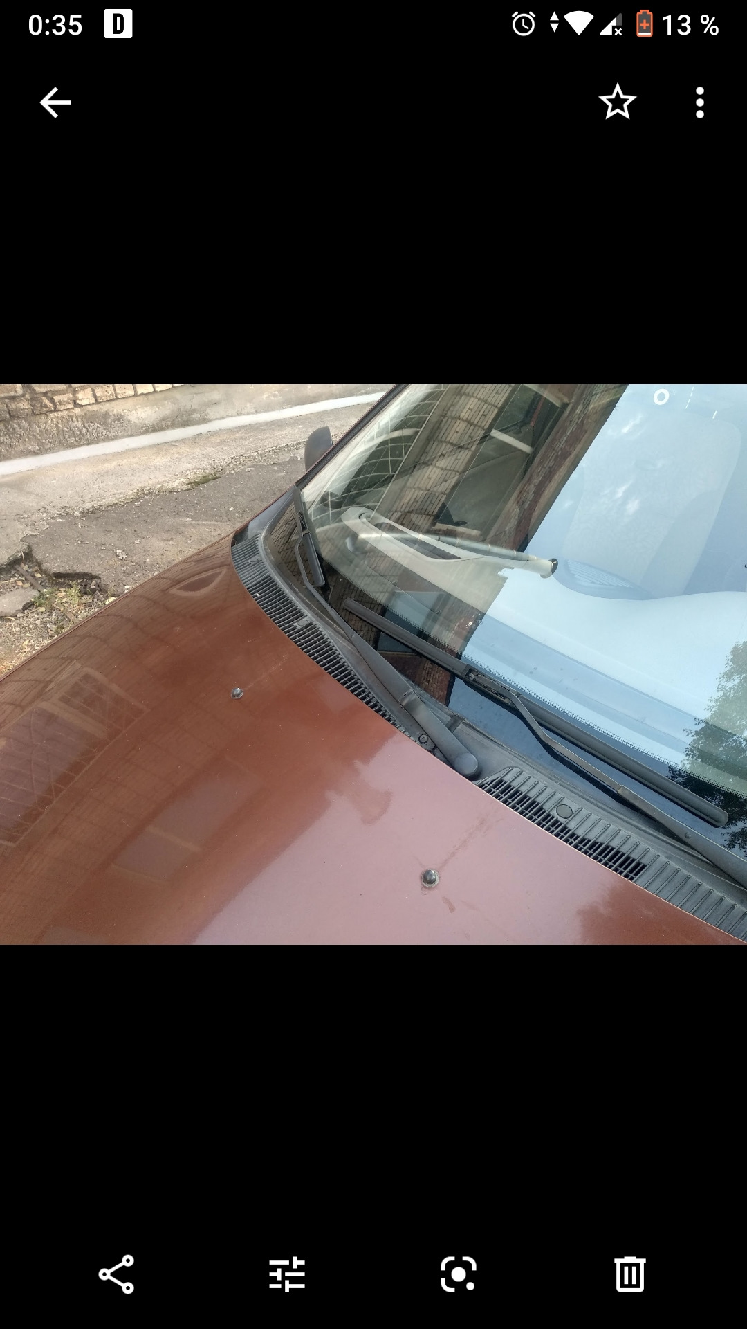 [Безкаркасные дворники] — Lada Калина универсал, 1,4 л, 2009 года ...