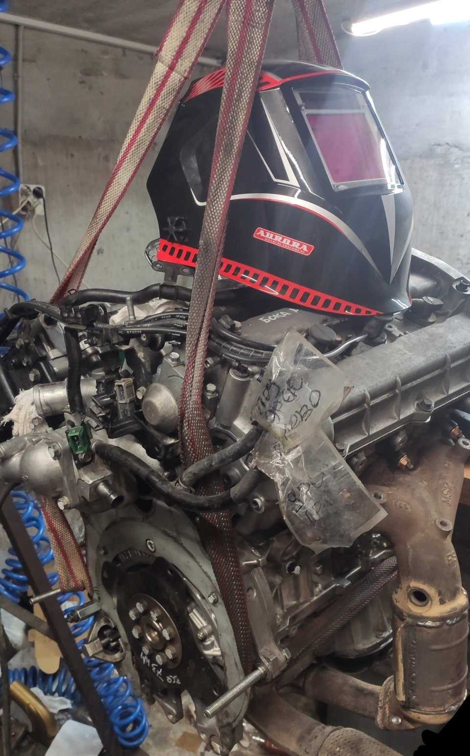 Сварка выхлопа и трубки ГУР. — Hyundai Coupe (GK), 2,7 л., 2007 года ...