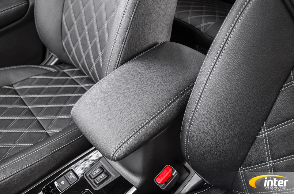 Mitsubishi Outlander 3 — чехол для центрального подлокотника. — AS ...