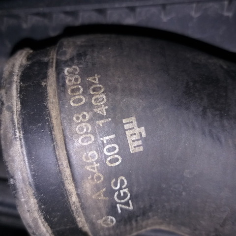 A6460980083 Патрубок впускного коллектора Mercedes | Запчасти на DRIVE2