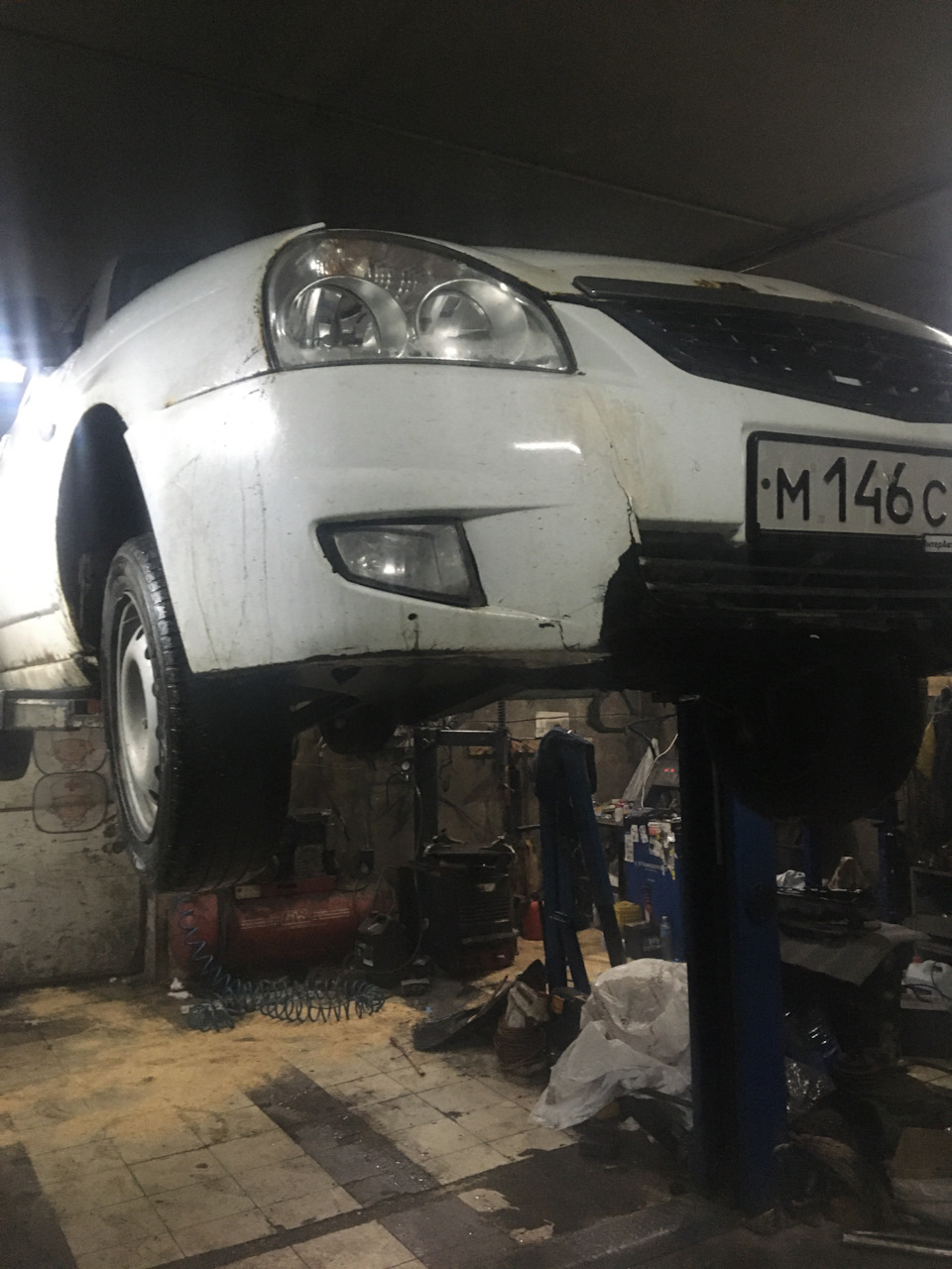 Ремонт опоры кулисы, Переборка генераторам — Lada Приора хэтчбек, 1,6 л ...