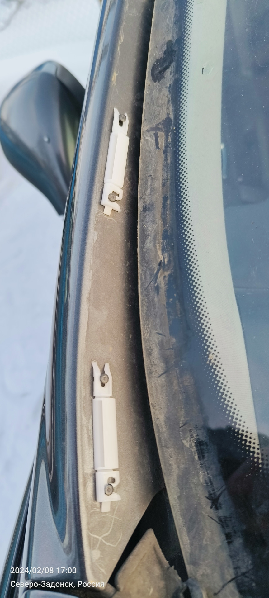 Новый молдинг лобового стекла. — Peugeot 408, 1,6 л, 2012 года | своими ...