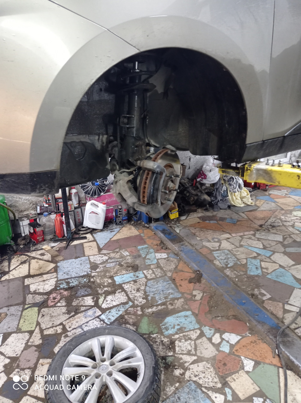 Замена перед колодок 26.02.2021 155782км 1 — Hyundai ix35, 2 л, 2010 ...
