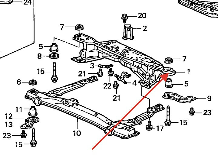 Схема подвески хонда аккорд 6