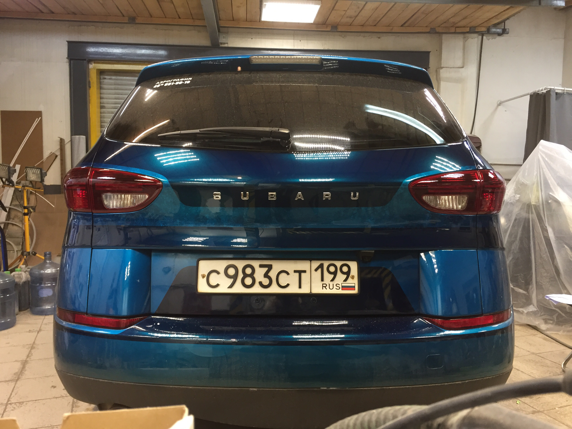 Надпись Субару — Subaru Tribeca B9, 3 л, 2006 года | стайлинг | DRIVE2