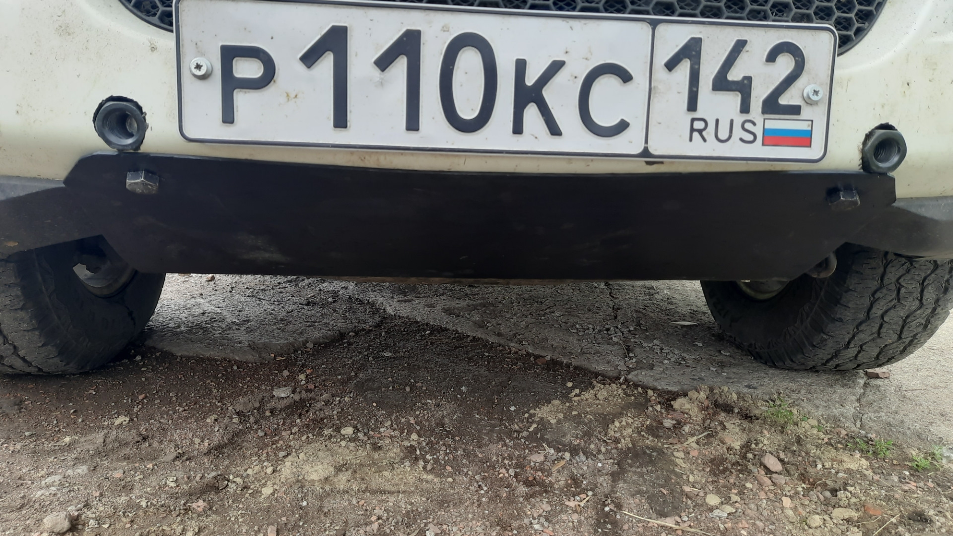 Защита бампера. — SsangYong Kyron, 2,3 л, 2014 года | тюнинг | DRIVE2