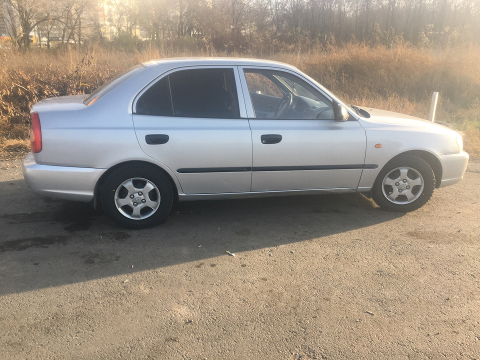Зимние колёса — Hyundai Accent (2G), 1,5 л, 2005 года | шины | DRIVE2