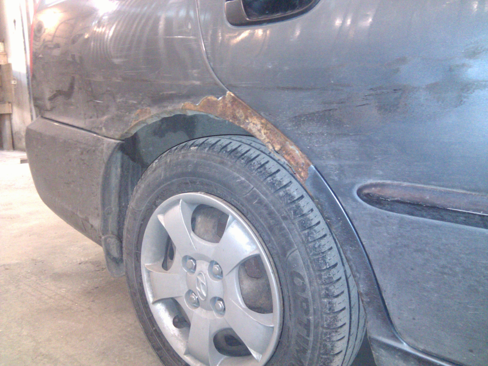 Замена арки заднего крыла на примере Hyundai getz. — DRIVE2