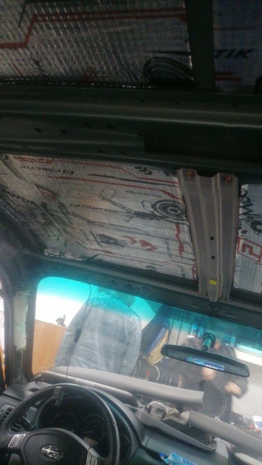 Ремонт молдингов крыши и шумоизоляция — Subaru Forester (SG), 2 л, 2006 ...