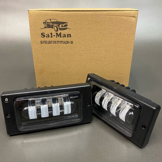 Светодиодные LED-туманки Sal-Man (Салман) на ВАЗ 2110-2115 7 линз на ...