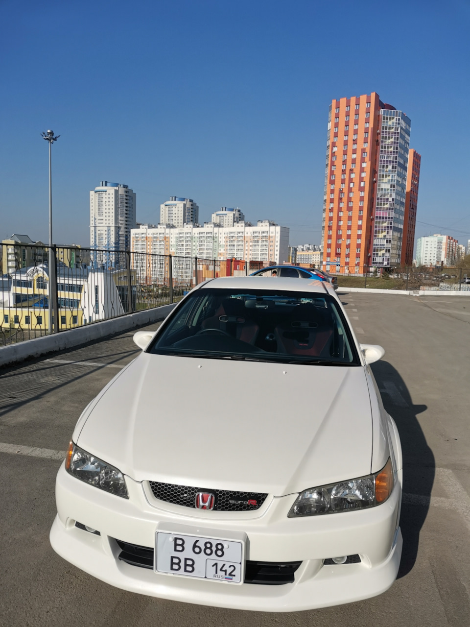 Квадратные номера по японскому размеру спереди сзади — Honda Accord Euro-R  (CL1), 2,2 л, 2001 года | другое | DRIVE2