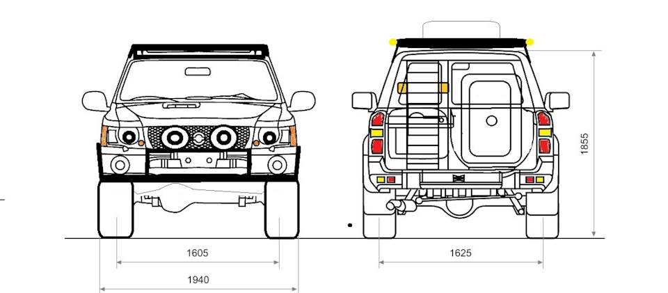 Nissan patrol y60 чертеж