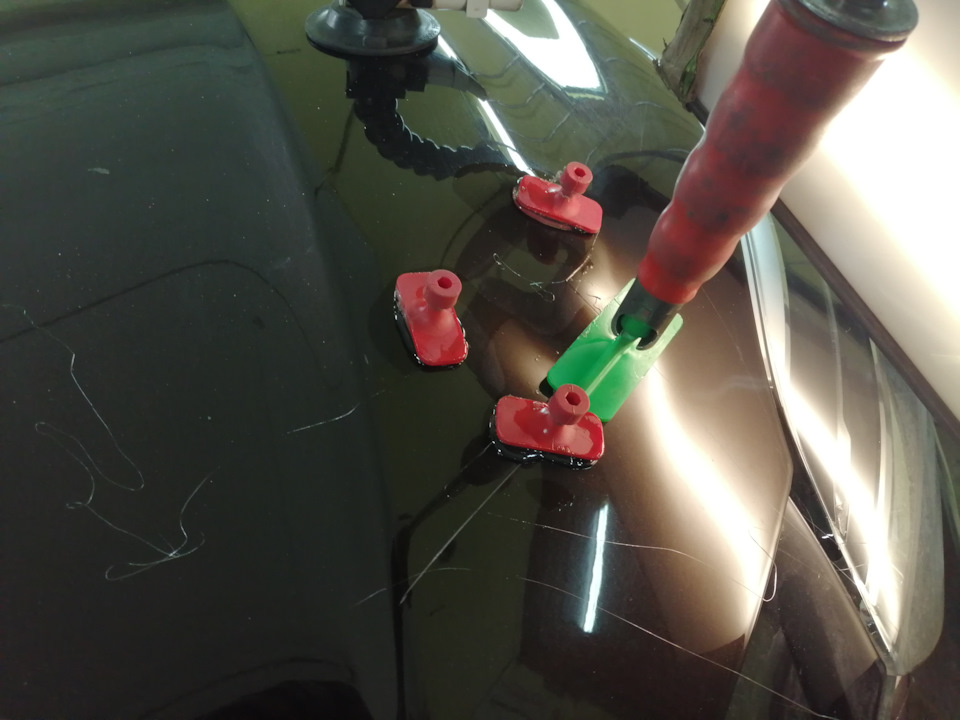 Рено Каптюр. Выправляем капот без покраски. — Bezpokras на DRIVE2