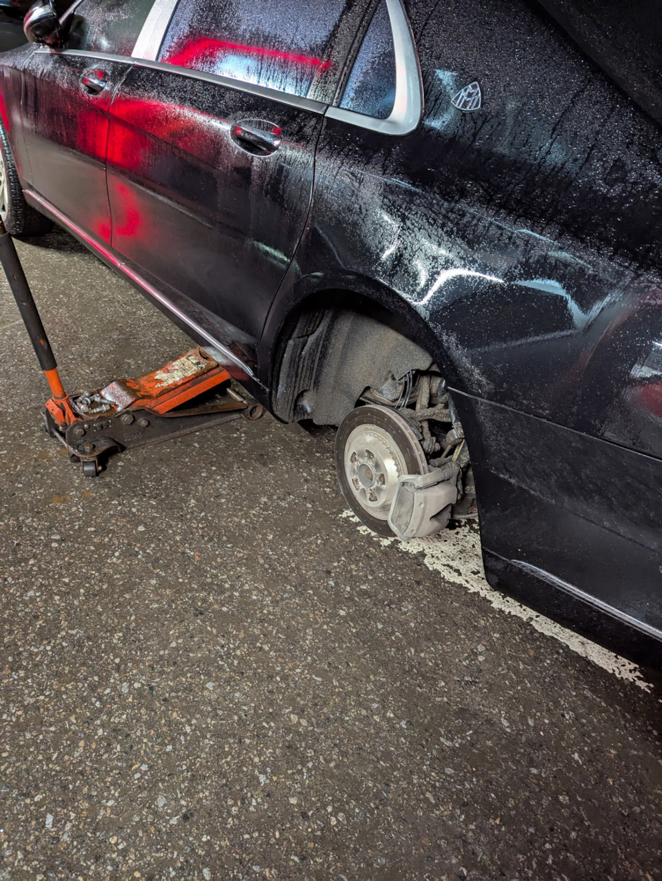 Кордовая заплатка заднее левое колесо — Mercedes-Benz S-Class (W222), 4 ...