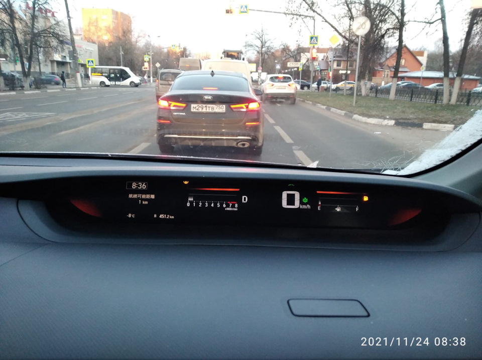 Остаток бензина в баке. — Honda Stepwgn (5G), 1,5 л, 2018 года ...