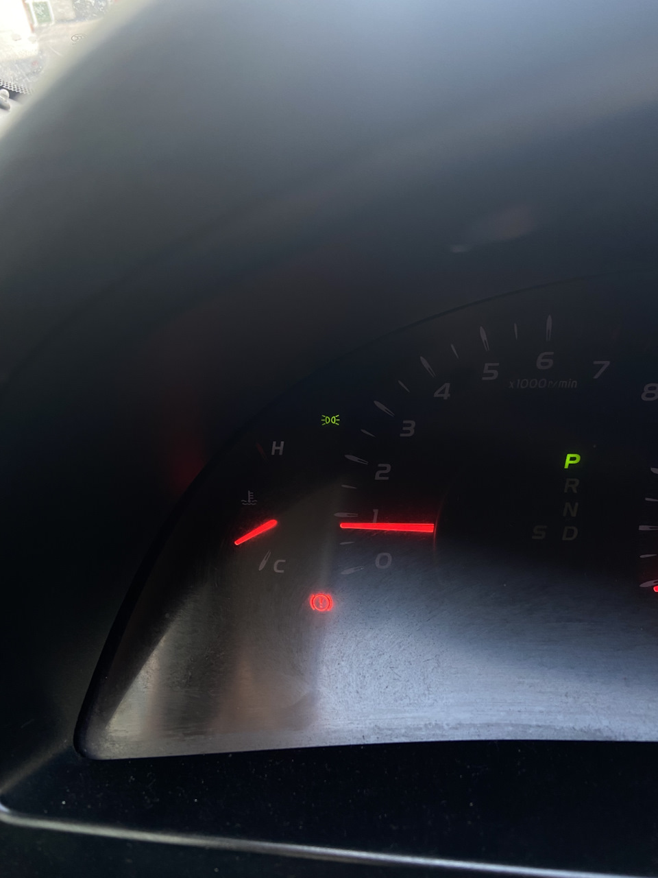 Показатели температуры — Toyota Camry (XV40), 3,5 л, 2007 года ...