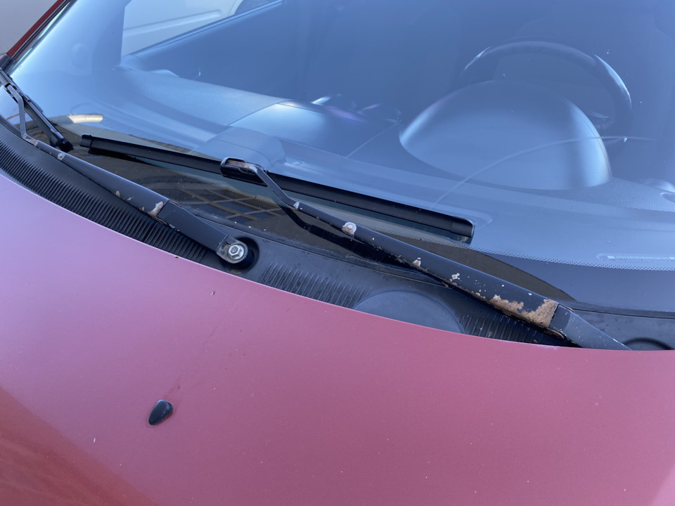 Полимерка поводков дворников — Chevrolet Aveo Sedan (1G), 1,4 л, 2007 ...