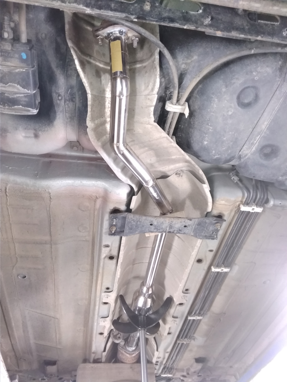 Выхлопная трасса из нержавейки. — Nissan Bluebird Sylphy (G11), 1,5 л ...