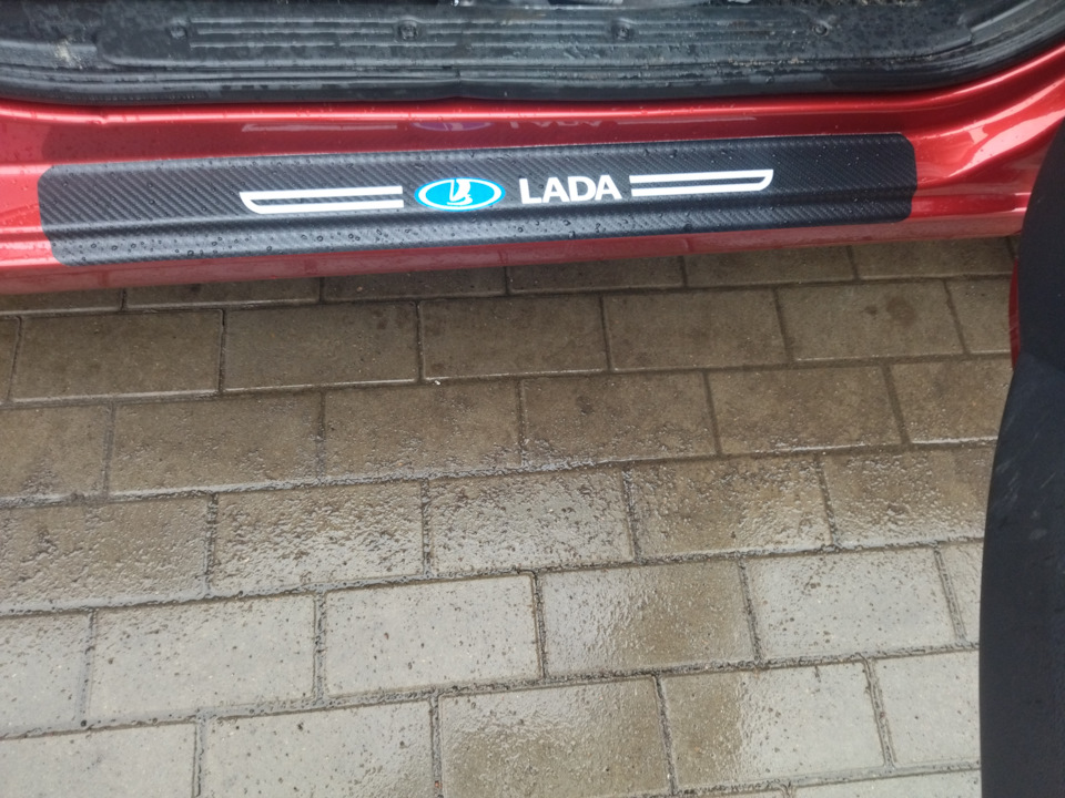 Защита порогов и бампера от царапин — Lada Гранта Лифтбек (2-е ...