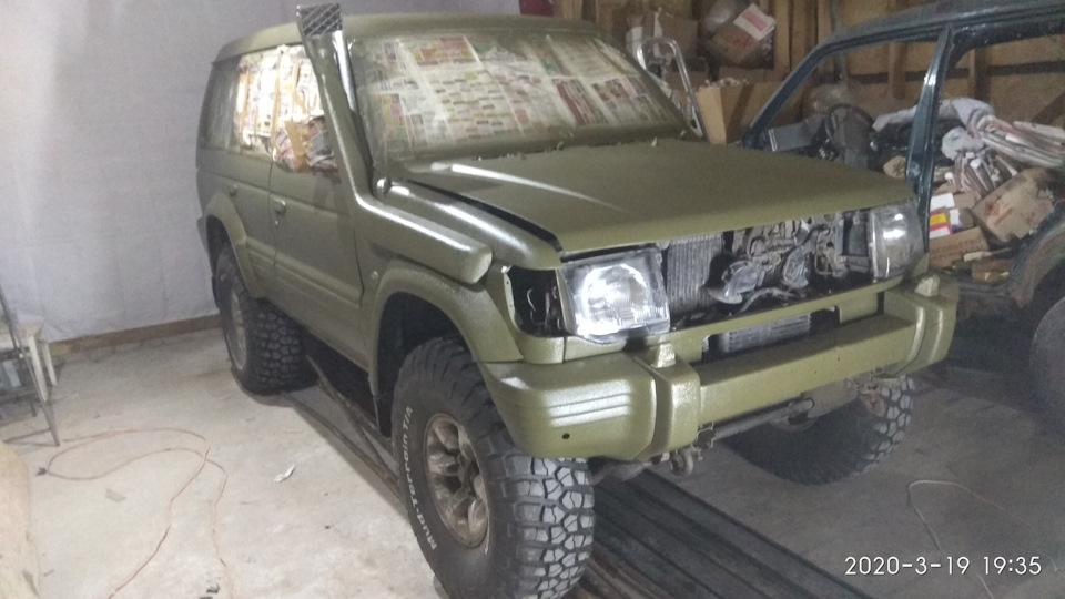 Раптор хаки — Mitsubishi Pajero (2G), 3,5 л, 1994 года | просто так ...